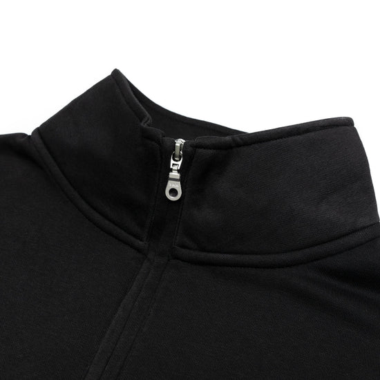 Unisex 1/4 ZIp Sweatshirt Black