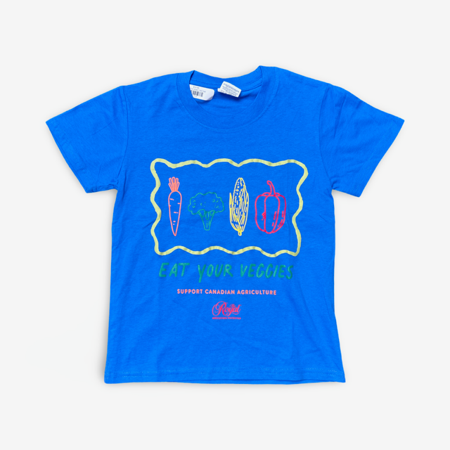 Kids Eat Your Veggies T-Shirt Royal