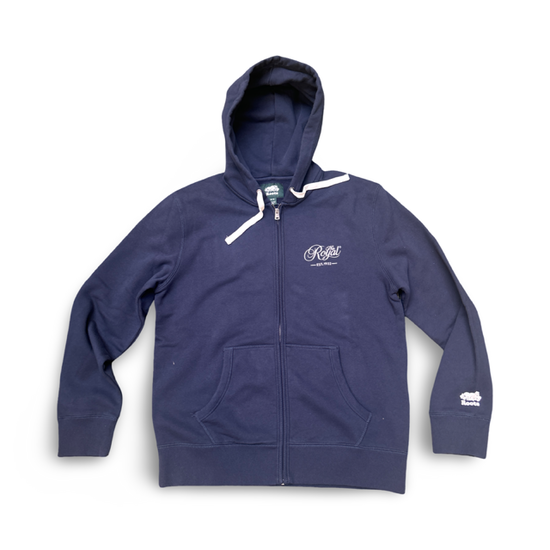 Roots X The Royal Full Zip Kanga Hoodie Navy