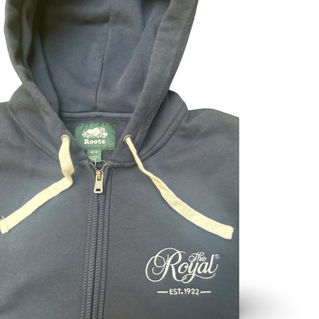 Roots X The Royal Full Zip Kanga Hoodie Navy