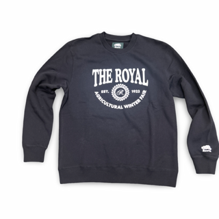Roots X The Royal Crewneck Fleece Black