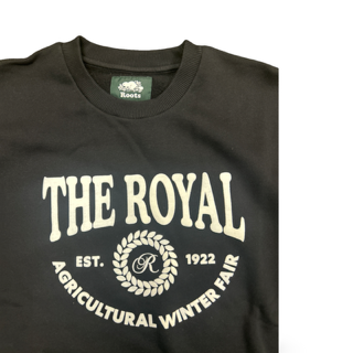 Roots X The Royal Crewneck Fleece Black
