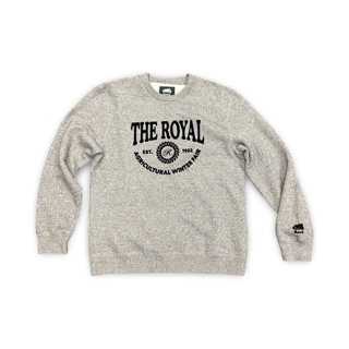 Roots X The Royal Crewneck Fleece Salt & Pepper