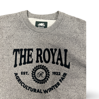 Roots X The Royal Crewneck Fleece Salt & Pepper