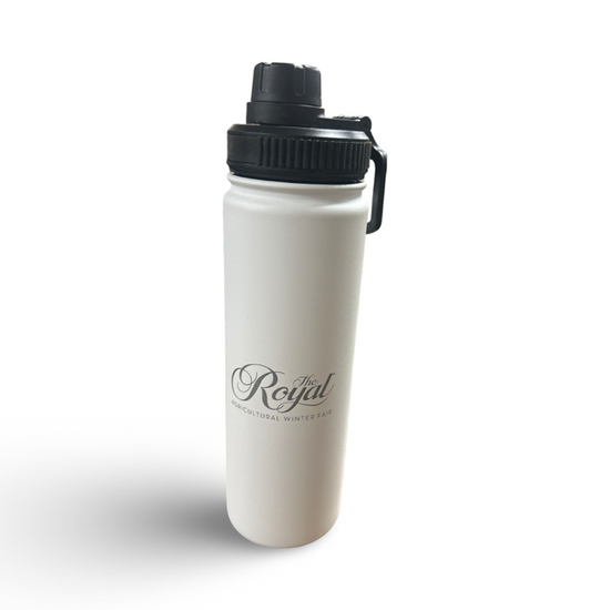The Royal 21OZ Wide Mouth Bottle White