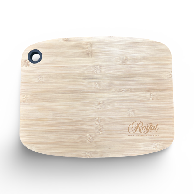 The Royal Bamboo Large Cutting Board with Silicone Grip