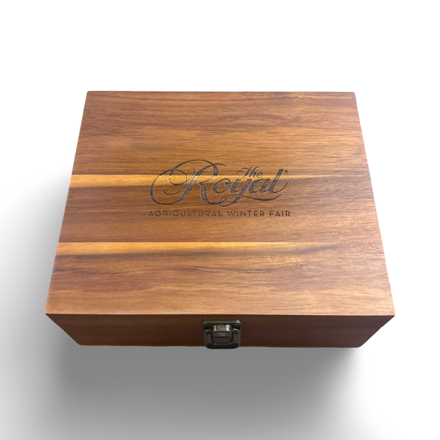 The Royal Graze Wood and Metal Wine Set