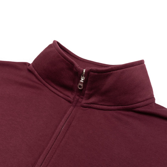 Unisex 1/4 Zip Sweatshirt Maroon