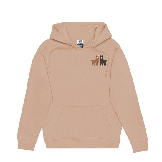 Unisex Hoodie Dusty Rose Alpaca Collection