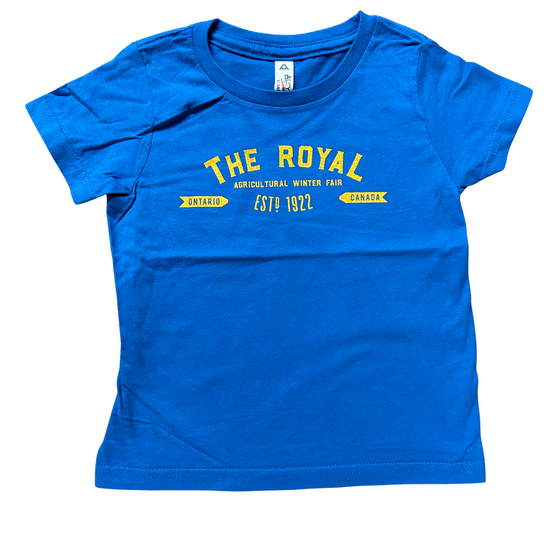 Toddler Camper T-shirt- Blue & Yellow