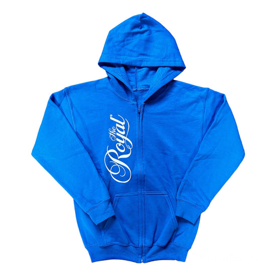 Royal Full Zip Kids Hoodie